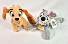 Disney Classics Lady And The Tramp Bean Bag Plush Dogs