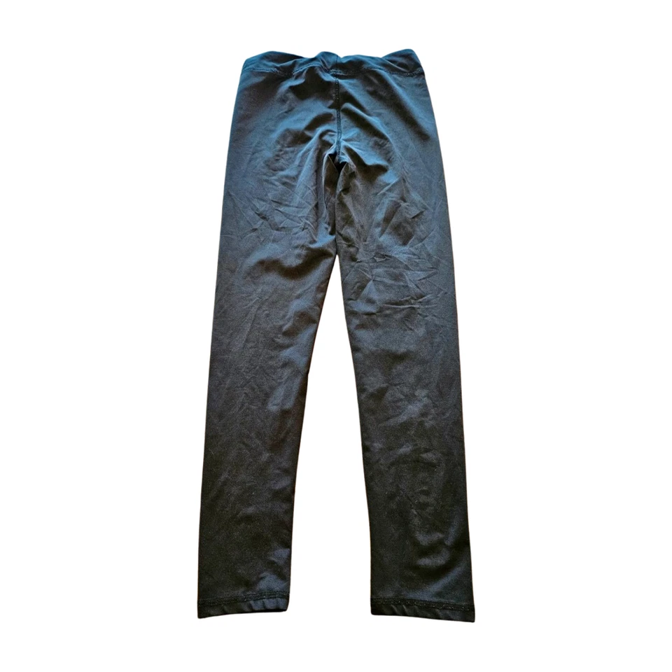 LEGGINGS Champion NIÑAS (14/16 XL) NEGROS Largo Completo PIERNA RECTA LOGOTIPO Plateado Foto 2 de 4