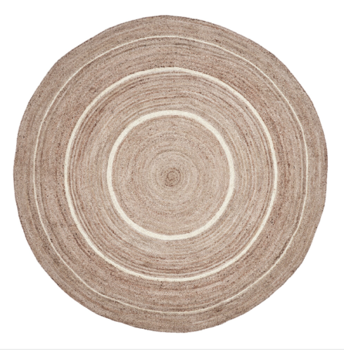 Round Rug Carpet Jute Braided 100% Natural Handmade Area Rug Modern Rustic Look - Picture 4 of 4