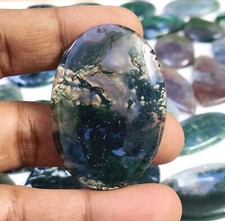 Natural Moss Agate Gemstone Cabochon Wholesale Lot Best Gemstone Deal