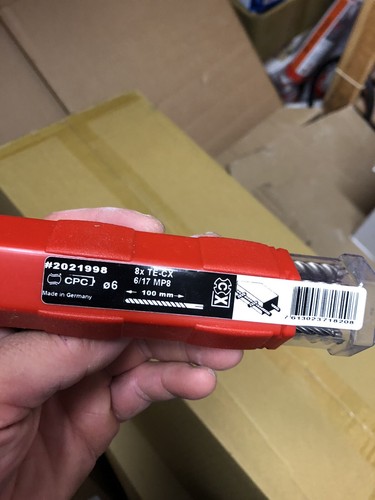 Hilti sds+ Hammer drill bit 6mm TE-CX 6 