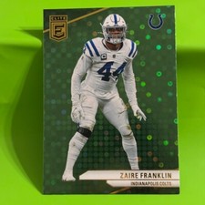2024 Panini Donruss Elite - #44 Zaire Franklin Green Disco