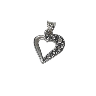Genuine Sterling Silver Pendant Charm Heart Hallmarked Solid 925
