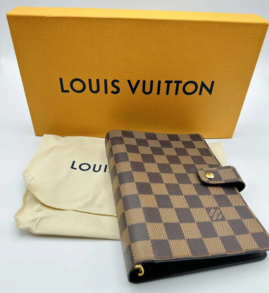 LOUIS VUITTON Damier Ebene Agenda MM Day Planner Cover