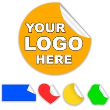 Custom Logo Stickers - Waterproof Vinyl - Product Labels - Sticker Decal Bulk