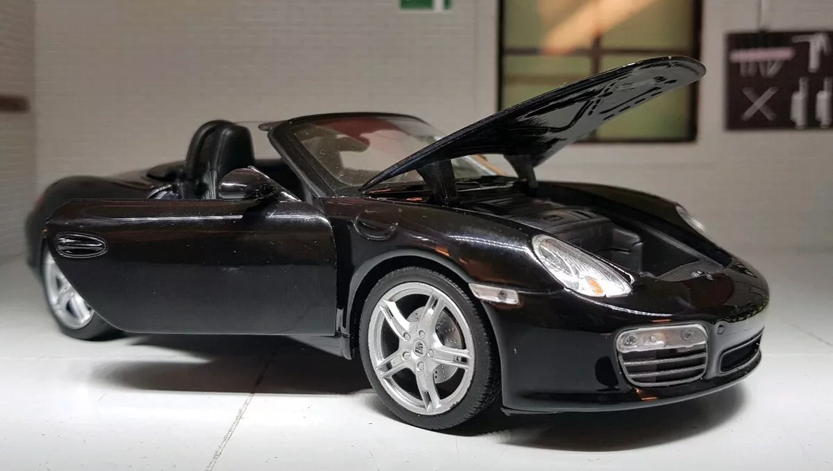 Porsche Boxster 987 2.9 S 2012 1 24 Scale Model Car Black Detailed