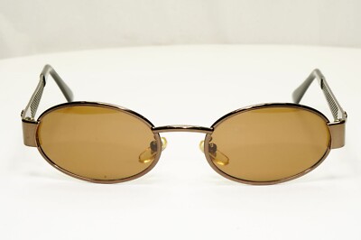 Gianni Versace 1996 Vintage Metal Mesh Brown Medusa Sunglasses MOD