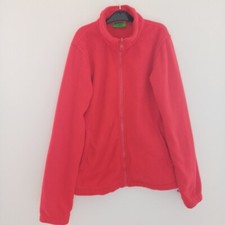 Mountain Warehouse Red Fleece Age 11 12 Kids Unisex Jacket Zip Up Jumper