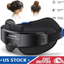 RENPHO Head & Eye Massager with Heat for Migraines Headache Eye Relax Travel Use