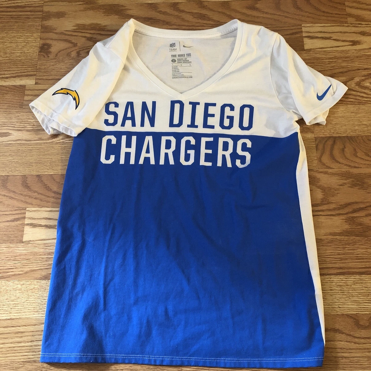 White san top diego chargers shirt