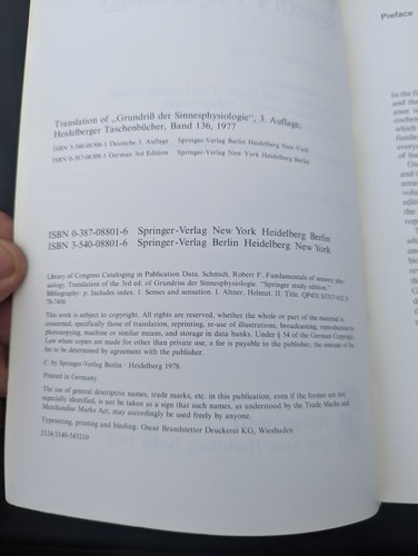 Vintage Fundamentals Of Sensory Physiology 1978 - Imagen 2 de 5