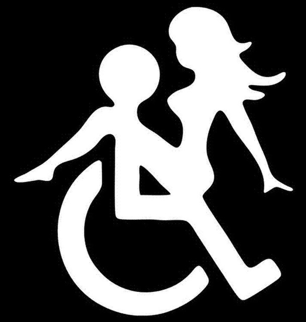Handicap Wheelchair Decal Decal Sticker 4in Car Truck Window ADA eBay
