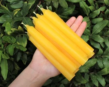 Taper Candles 6" YELLOW: 36 (Wholesale Lot, Spell Candles, Altar, Household)