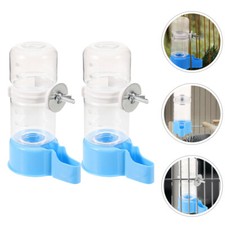 2pcs Bird Waterer Automatic Water Box Parakeet Drinker Parrot Water Dispenser