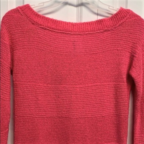 Aeropostale rosa Acrylmischung Langarm U-Boot Ausschnitt Pullover Gr. XS - Bild 6 von 6