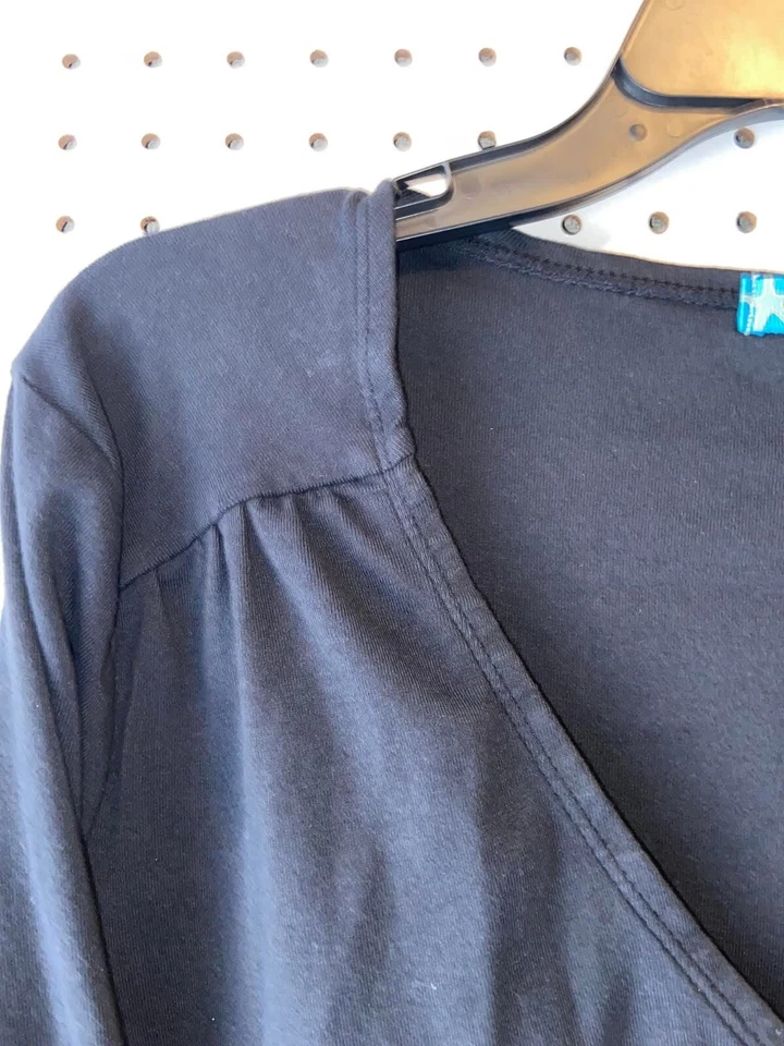 Fresh Produce Womens Xl Black Cardigan Single Button 100% Cotton Made In The USA - Image 3 of 4