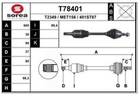 Antriebswelle FüR MERCEDES-BENZ Gl-Klasse (X164) / Automatik / Vorne Links NEU