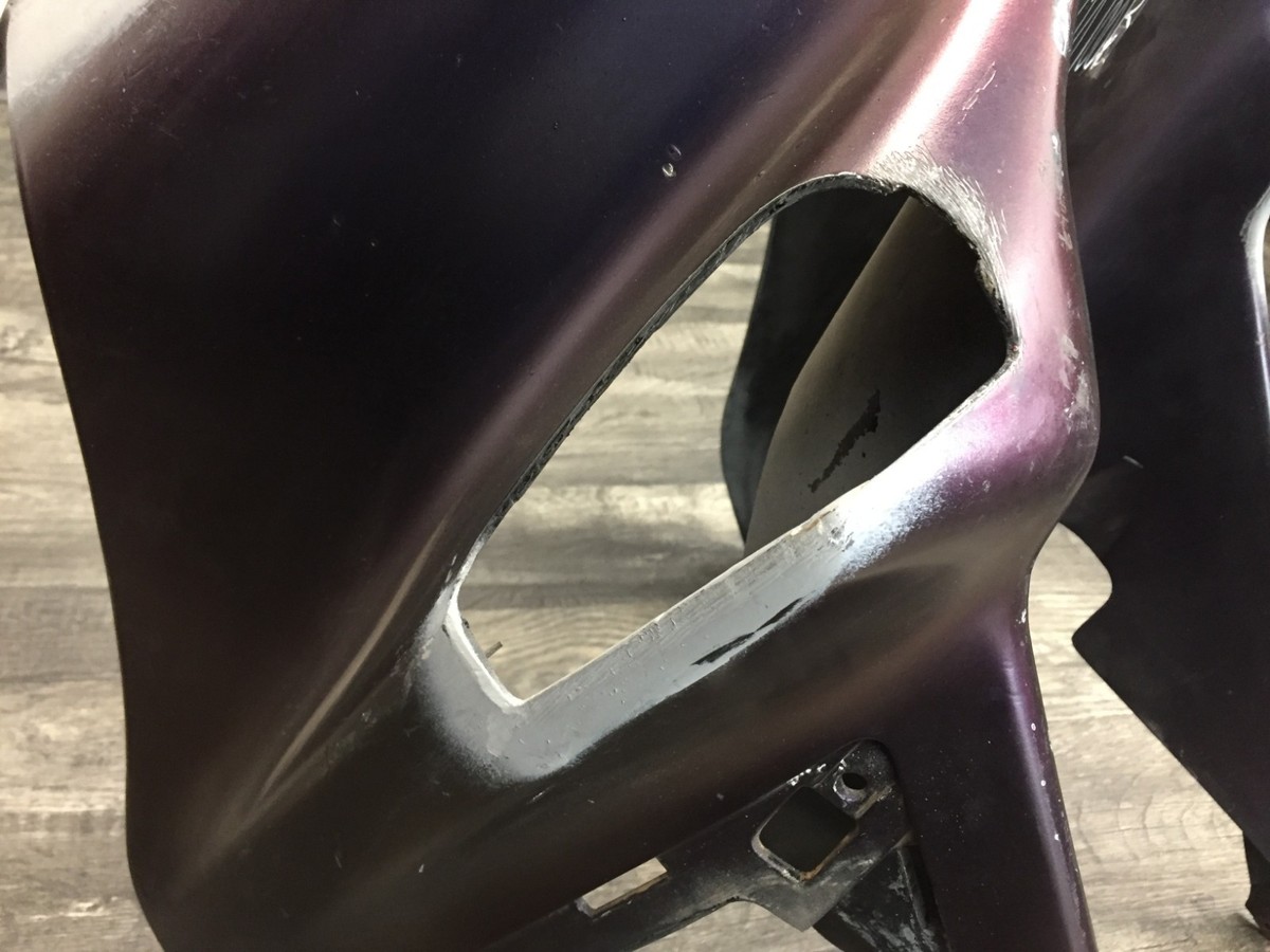88 90 Kawasaki Zx10 ZX 1000 Upper Front Fairing Damaged 55028-1189
