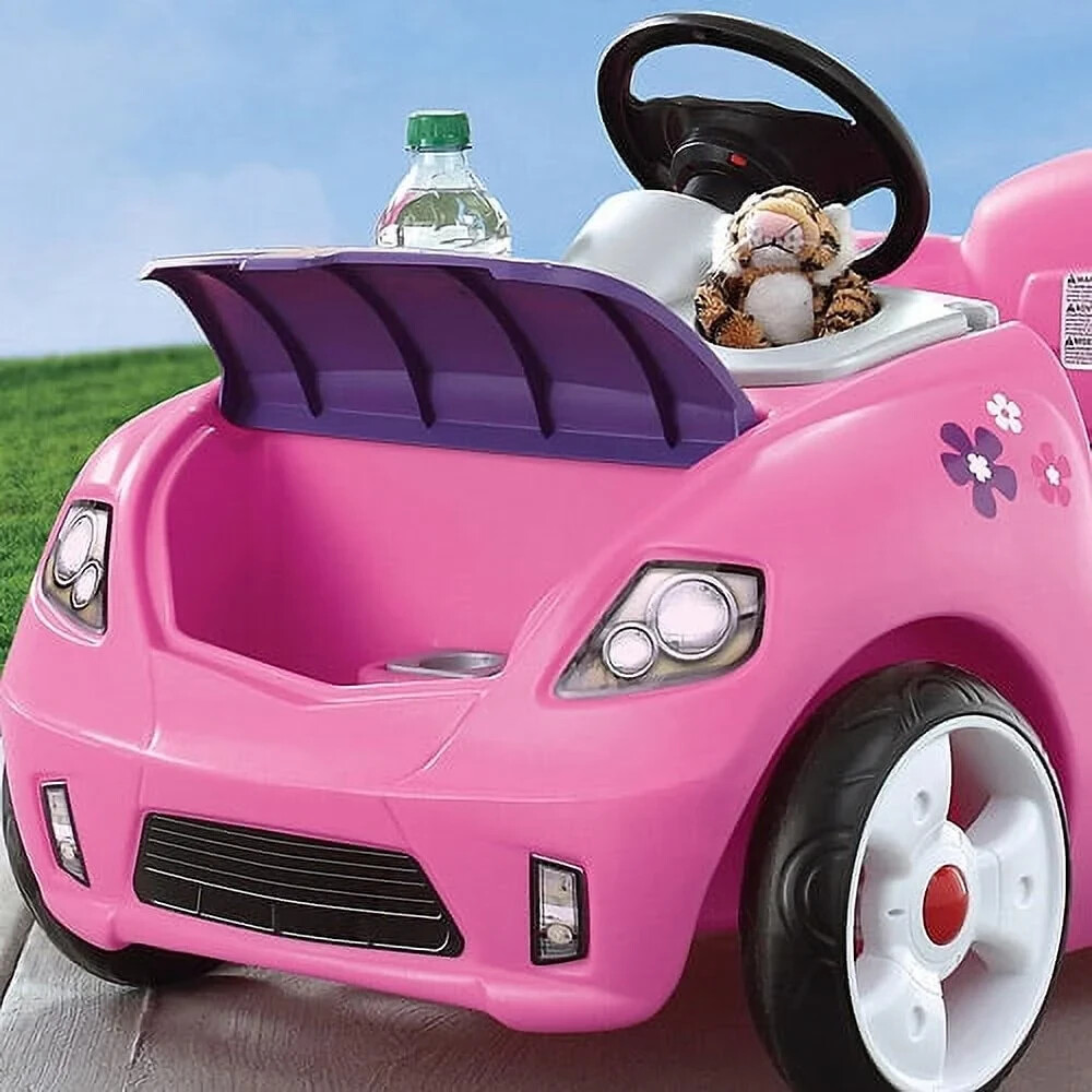 Hot Deal! Step2 Whisper Ride II Pink Kids Push Car and Ride on Toy
