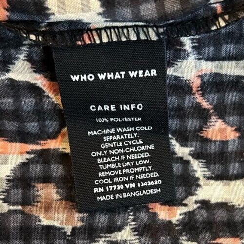 Who What Wear™ Women's Plus Size 2X Leopard Print Ruffle Tank Top Black - Picture 2 of 4