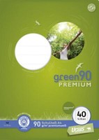 Ursus green Heft LIN40 A4 16 Blatt 5Mm Kariert Ursus Umrandung green 90G