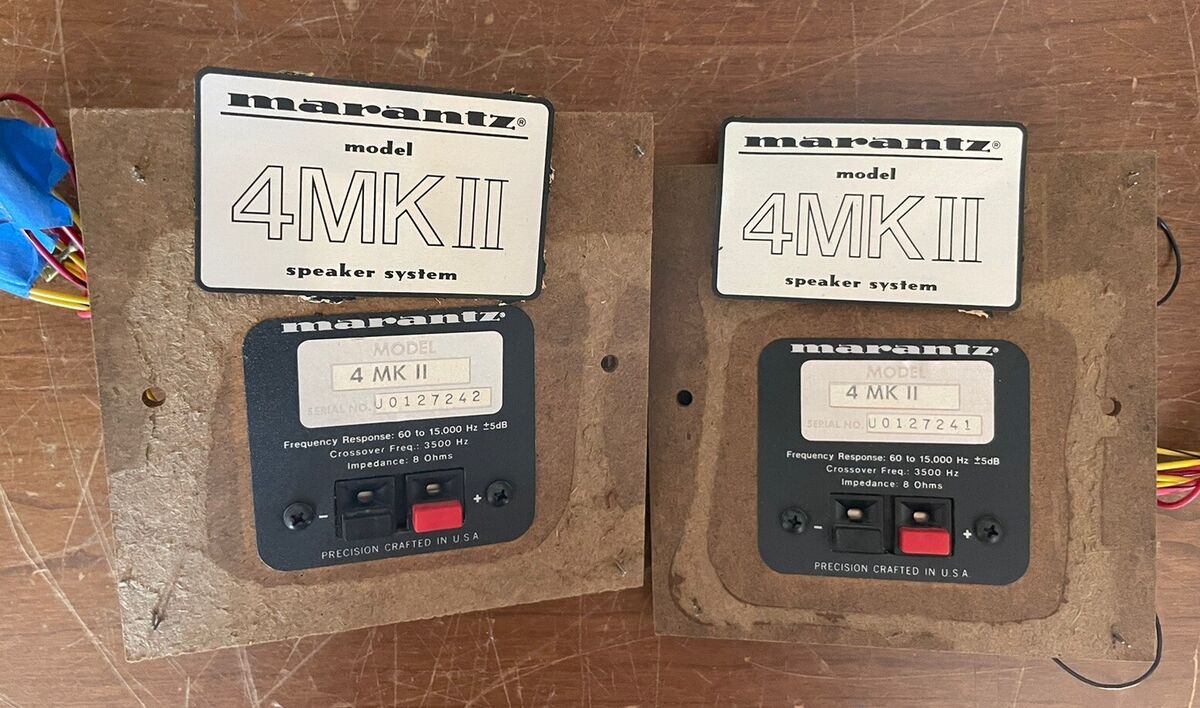 Pair (2) Classic Marantz 4mkII 2-way Speaker Crossovers w Pair (2) Classic Marantz 4mkII 2-way Speaker Crossovers w