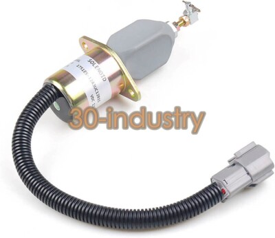 Produktbild von PUNELE 12V Kraftstoff-Abschaltmagnet – 1751ES 12A3UC12B1S, Magnetventil, 65 Mm Montageabstand, Für Generatoren & Industrie