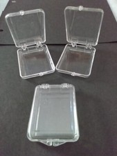 36 Small Clear Plastic Empty Storage Boxes for Jewelry, Beads, Etc