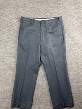 Vintage Circle S Dress Pants Men's W36 Blue Pleated Slacks USA Made Dallas Texas