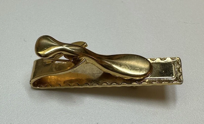 1/20th 12k gold filled Yellow Gold Colored Tie Bar Clip/Holder with Wood Screw - Image 4 of 4