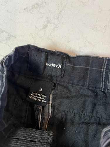 Hurley Boys Youth Board Shorts Black Striped Size 4T - Picture 4 of 8