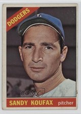 1966 Topps Sandy Koufax #100 HOF g5e