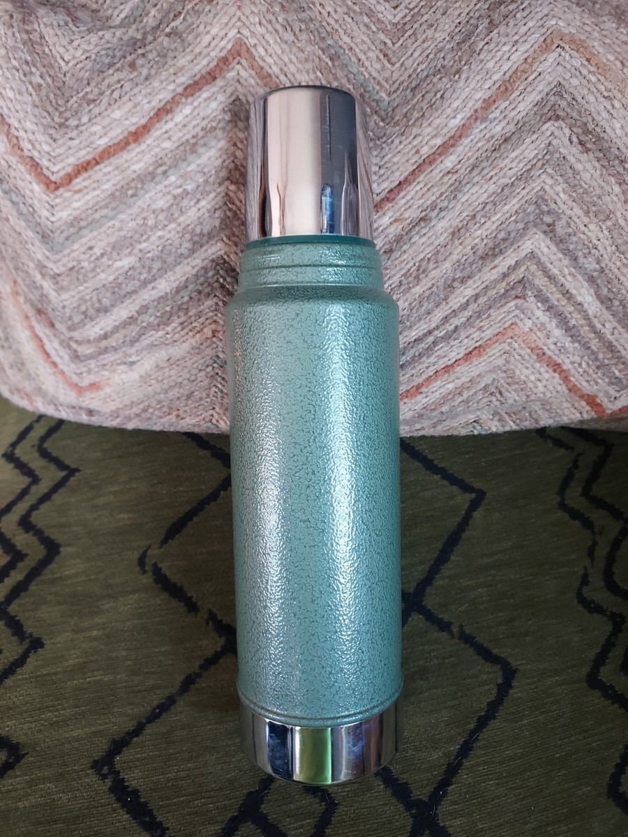 Vintage Stanley Aladdin Green Vacuum Bottle Thermos A-944DH 1