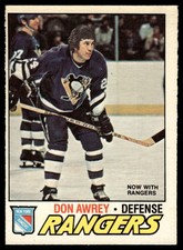 1977-78 O-Pee-Chee *C* Don Awrey New York Rangers #137