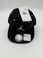 Jordan Jumpman Kids Pro Snapback Hat Black White Adjustable 8-20 NWT