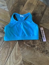 Girls Bodywrappers Turquoise Dance Bra Size 12-14