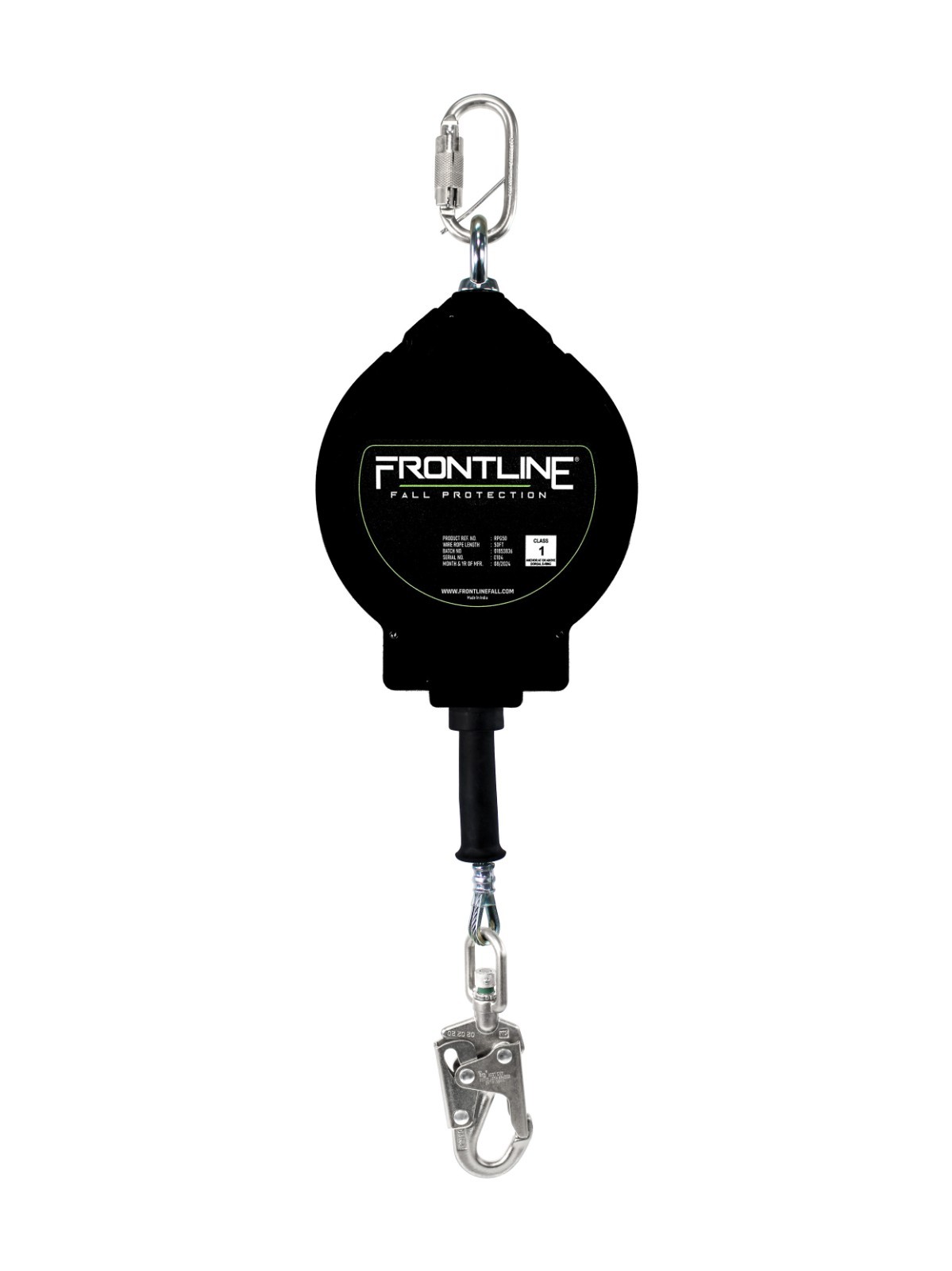 Frontline Self Retracting Lifeline Cable with Steel Snaphook