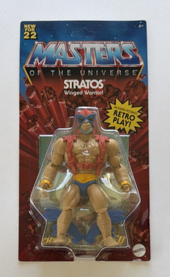 Masters of the Universe Stratos Retro Action Figure Mattel 2021 Unpunched