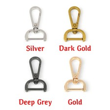 Detachable Metal Swivel Bag Handbag Shoulder Strap Belt Clasp Clip Trigger1 4pcs