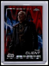 2024 Topps Chrome Star Wars 44 The Client Red Blaster Raywave Refractor