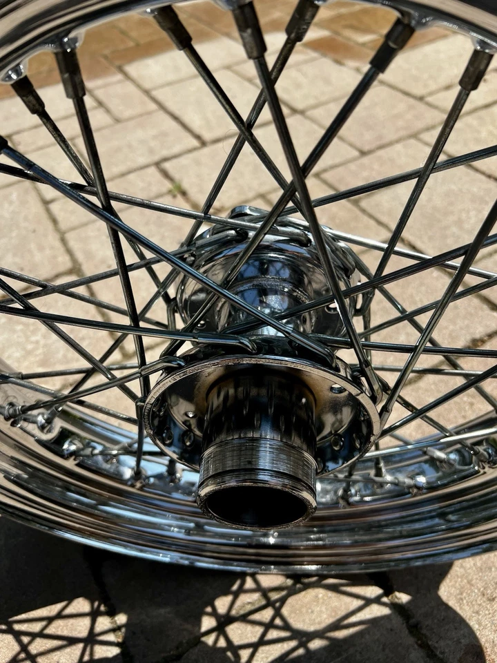 Harley EVO Vorderrad 16 Zoll , Laufrad, Felge, Speichenrad 16x300 - Bild 3 von 4