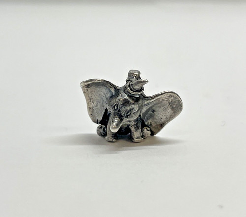 Vintage Sterling Silver Dumbo the Elephant Charm Disney 3D