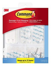 3M 243265 Command Damage Free Hanging Hook44; Clear - Pack of 53 0.67 per strip