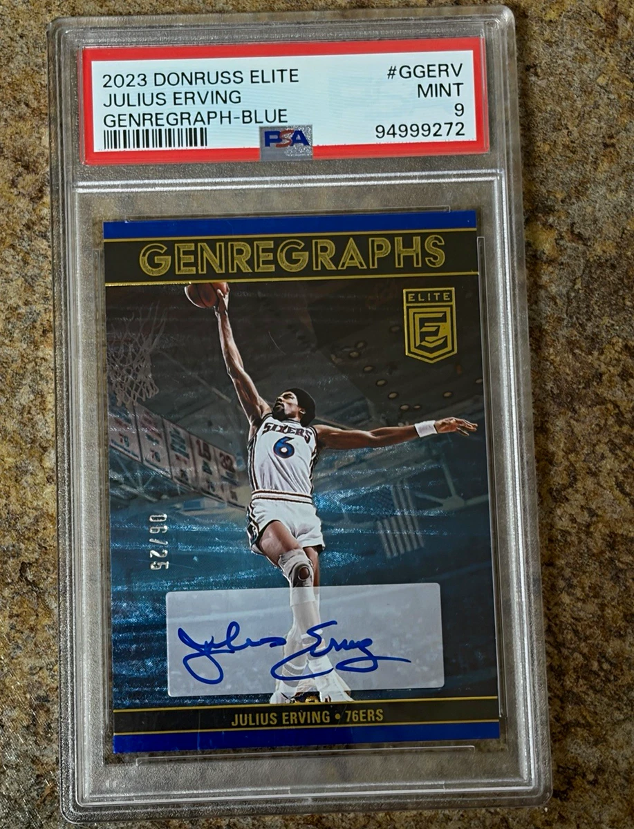 25+ Julius Erving Basketball Autographed Sports Trading Cards