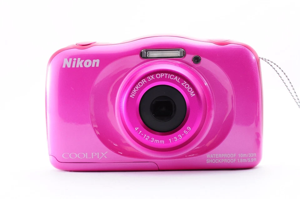 UNUSED Nikon Coolpix W100 Pink Near Mint Waterproof Digital Y3319 - Image 3 of 4