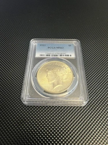 1923 $1 Peace Silver Dollar PCGS MS63