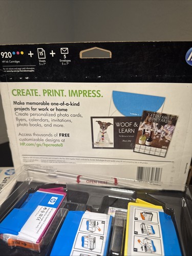 HP 920 Combo Pack Ink Cyan Magenta Yellow With Photo Paper Open Box New Ink - Picture 3 of 3