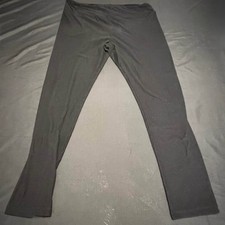 LuLaRoe Solid Black Women's Tall  Curvy Leggings Gently Pre-owned Buttery Soft