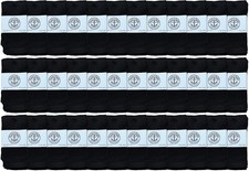 36 Pack of Yacht  Smith Kids Black Solid Tube Socks Size 4-6 - Boys Crew Sock