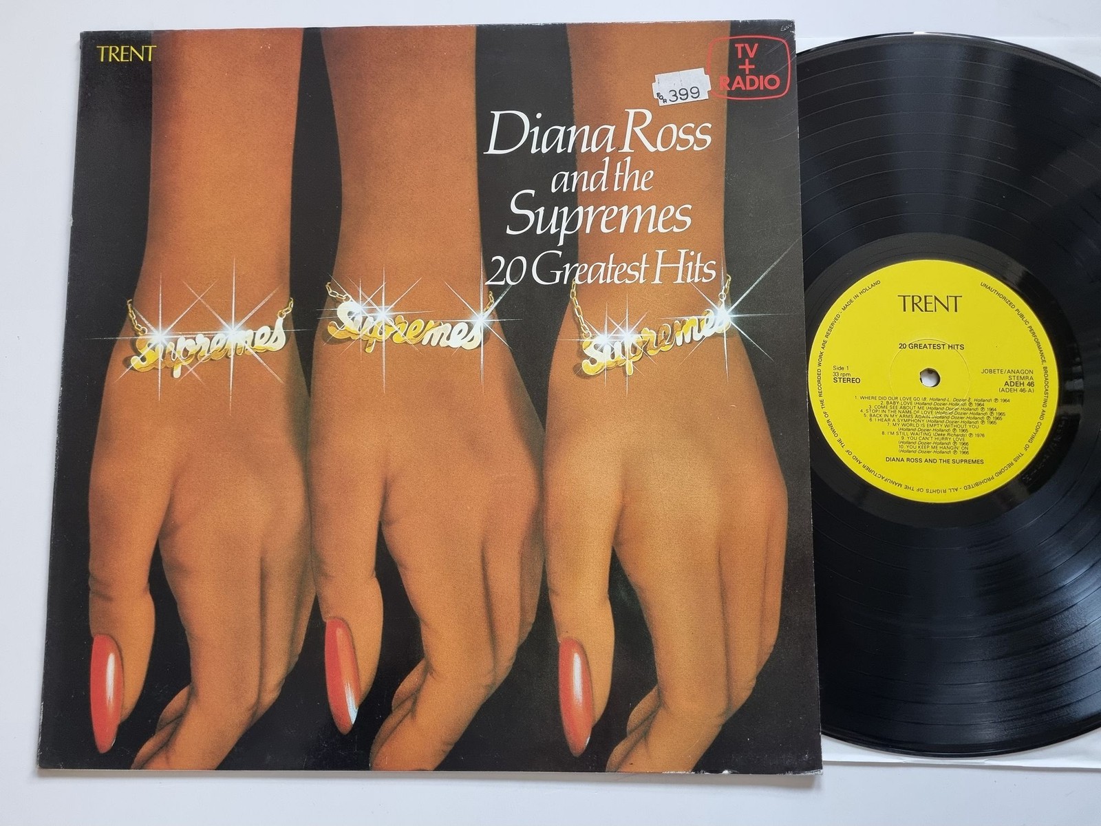 Diana Ross And The Supremes - 20 Greatest Hits Vinyl LP Netherlands